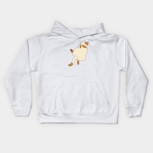 Cute sleeping cat sticker Kids Hoodie